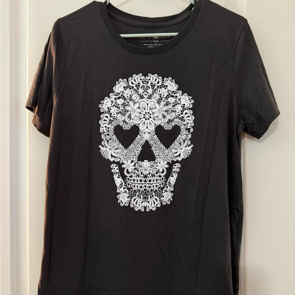 Fifth Sun Black T-Shirt with White Text